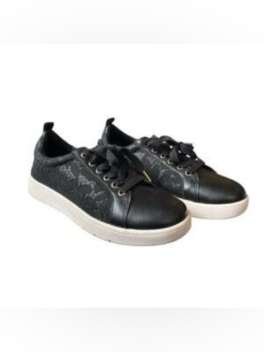 White House Black Market Black Lace Sneakers